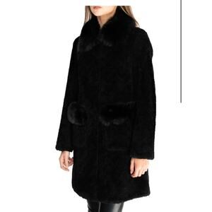 Danielle Erin NYC	Women's Long Shearling and Fox Fur Jacket	Small